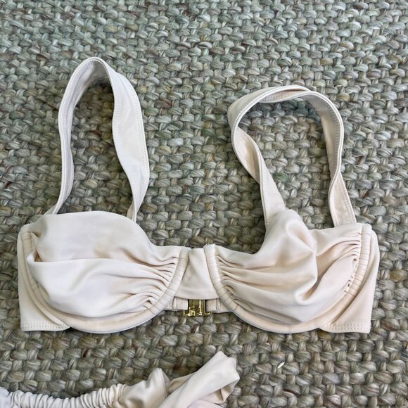 BELLE THE LABEL ORACLE TOP / BARE BOTTOMS Size Small/Medium CREAM - Picture 7 of 14